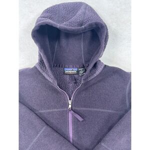 Patagonia Synchilla Fleece Hoodie Womens Small Purple Full Zip Jacket Vintage